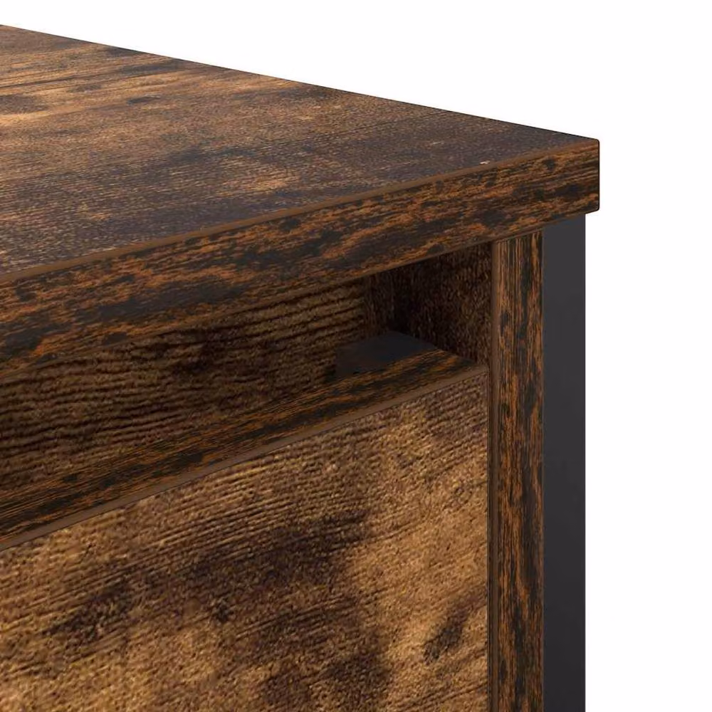 Berkfield Home Modern Bathroom Basin Cabinet in Smoked Oak Brown, W/D/H: 60 x 34.5 x 60 cm – 5