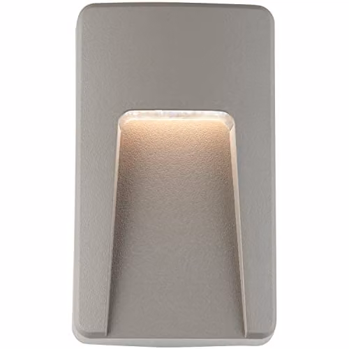 Loops Vertical Outdoor IP65 Pathway Guide Light with Indirect CCT LED, Grey Plastic and Transparent Polycarbonate, Wall Mounted Downlight – 1