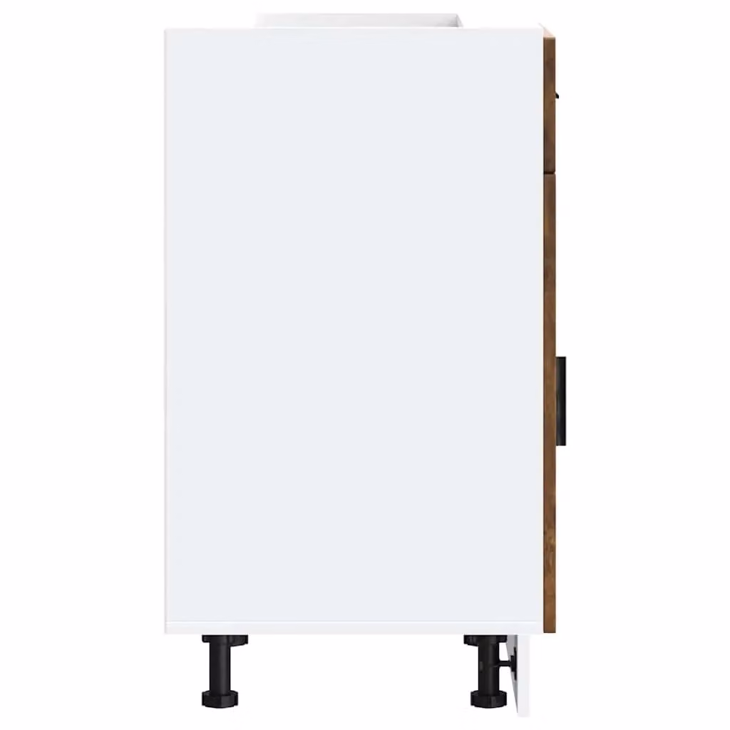 Berkfield Home Porto Smoked Oak Kitchen Base Cabinet in Brown – 5