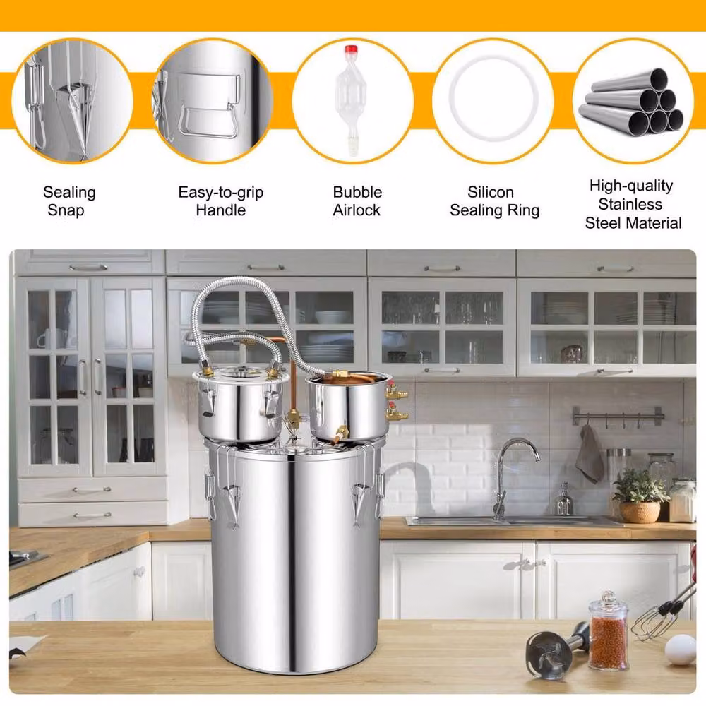 PAWNORA 38 l Stainless Steel Water and Alcohol Distiller in Silver – 3