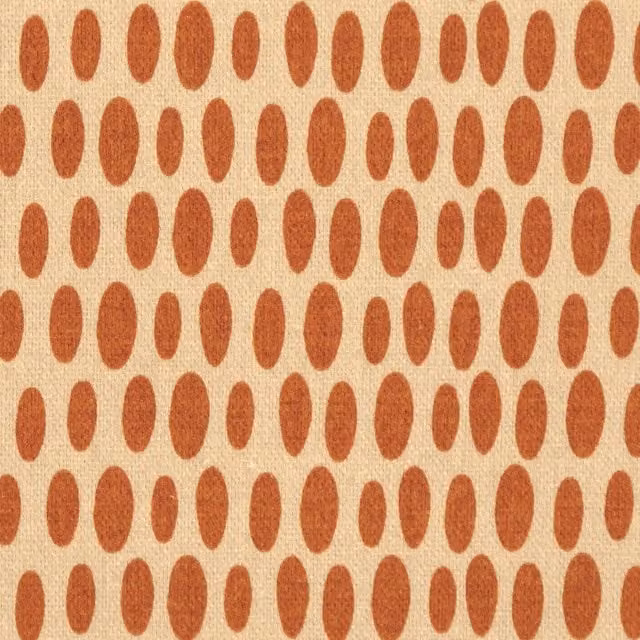Ante Decor Mercury Fabric Fireball Dotted Cotton Cushion in Orange