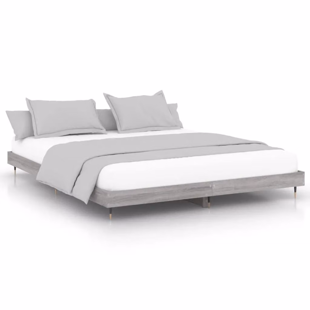 Berkfield Home Small Double Bed Frame in Grey Sonoma, Engineered Wood – 2