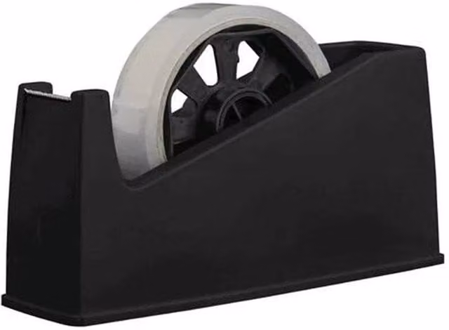 NESTLUNE Heavy Duty Desktop Tape Dispenser in Black, W: 1000 mm x D: 400 mm