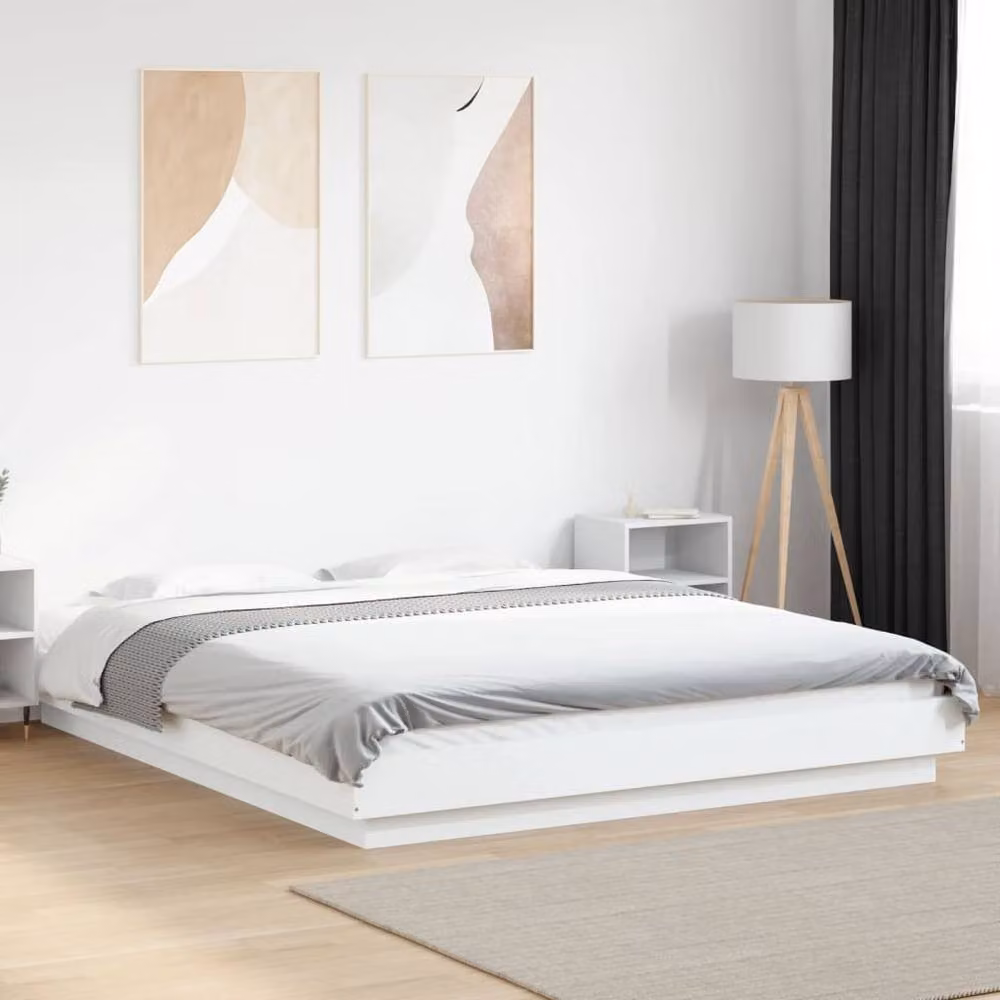 Berkfield Home Modern White Bed Frame W/D/H: 160 x 200 cm – 2