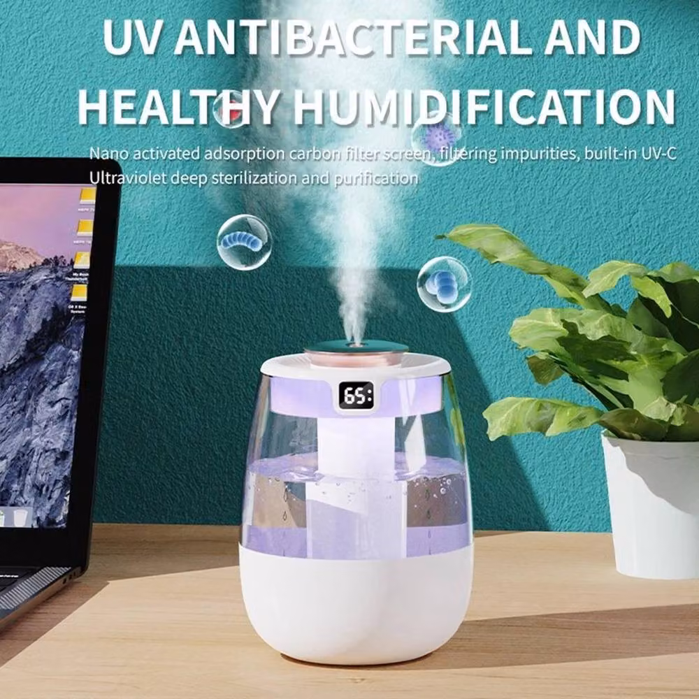 PAWNORA 1300ml Ultrasonic Mister Humidifier with Night Light, White – 2
