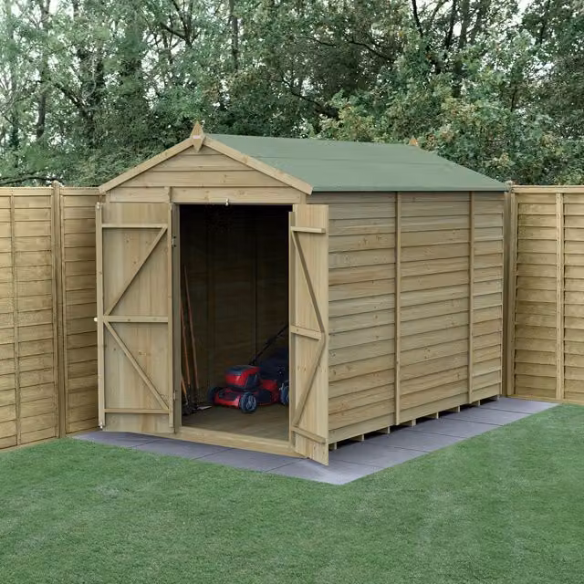 4LIFE Apex Wood Garden Shed in Brown, 6x10 ft