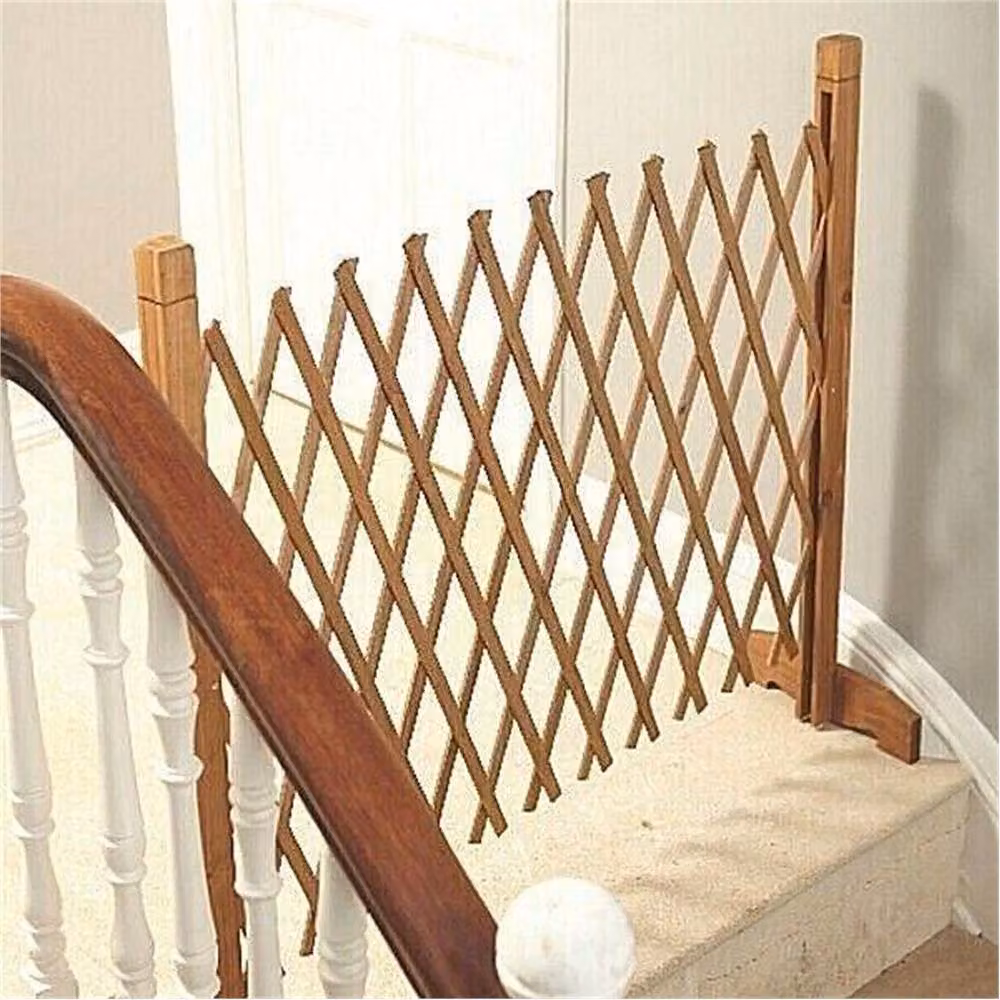 Nordara Brown Wooden Expanding Freestanding Garden Trellis Partition Screen, W: 100 cm, H: 100 cm – 3