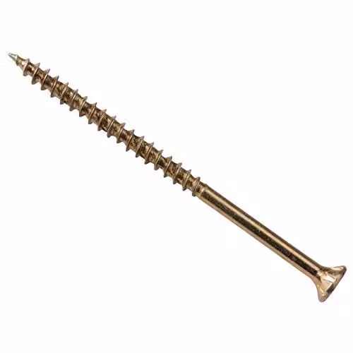 Forgefix Torx Low-Torque Wood Screws, Yellow Galvanised, 4.0 x 20 mm