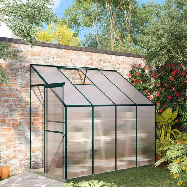 Outsunny Clear Twin-Wall Polycarbonate Greenhouse Sheets