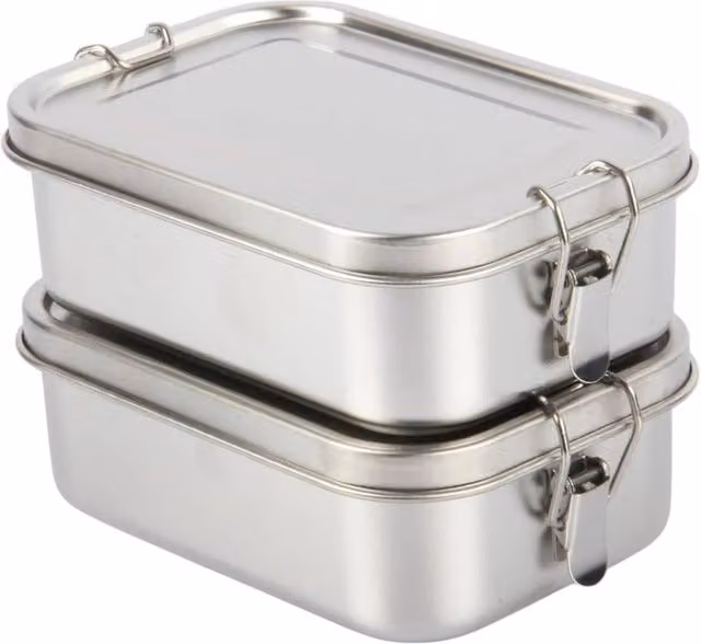 NESTLUNE Stainless Steel Bento Lunch Box, 750ml, Silver – 1