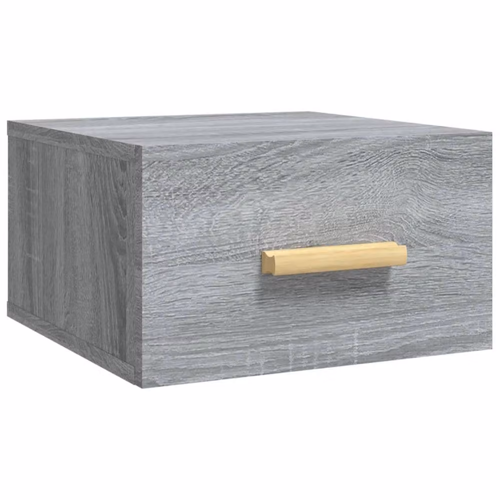 Berkfield Home Wall-mounted Bedside Cabinet in Grey Sonoma, W/D/H: 35 x 35 x 20 cm – 2