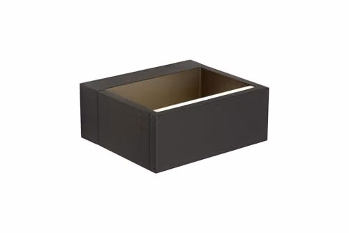 Lucide Goa Modern Rectangular LED Outdoor Wall Light in Black or Anthracite with Warm White Up and Down Lighting