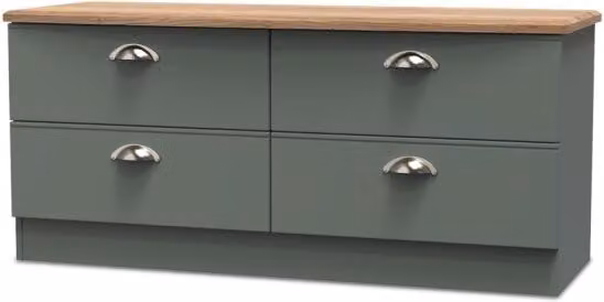 Welcome Victoria 4 Drawer Bed Box Assembled Modern MDF Wood Bedroom Storage