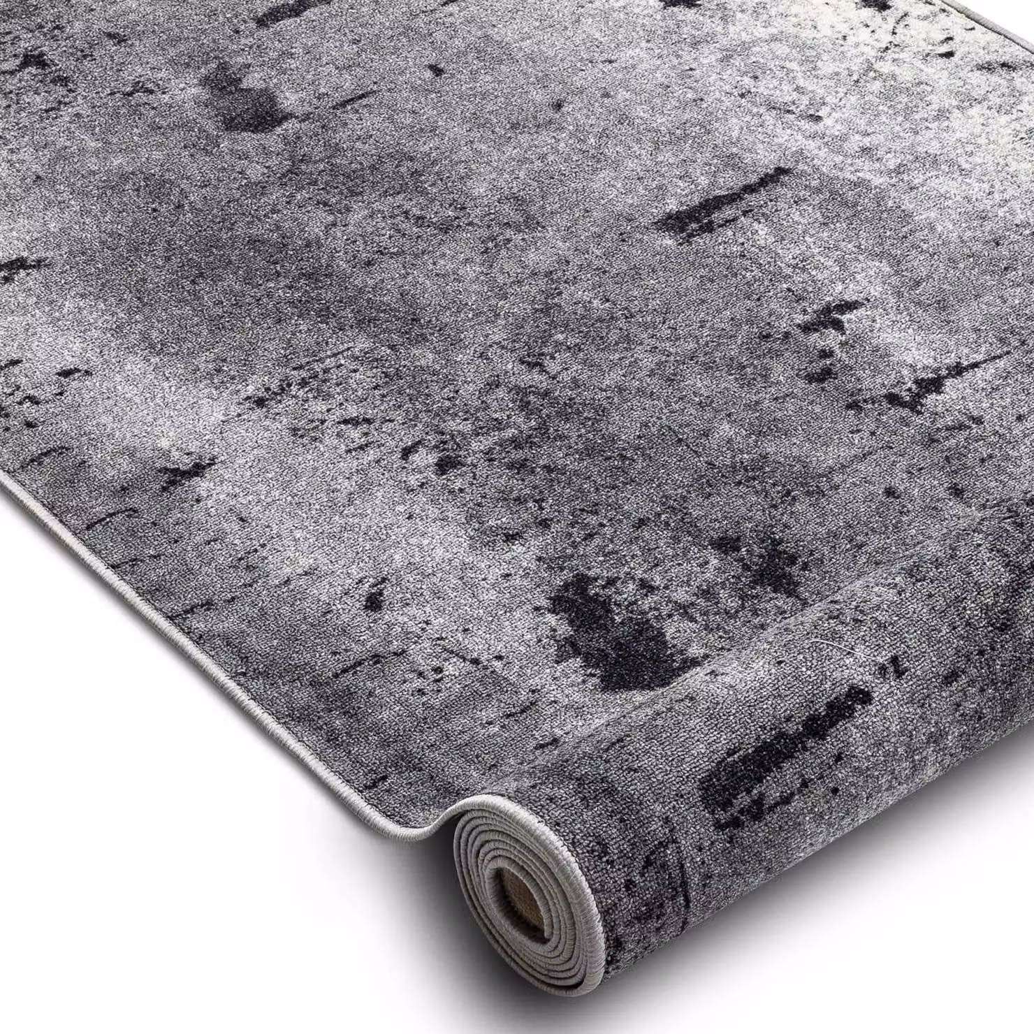 RugsX Anti-Slip Marl Runner in Grey, W/D/H: 80 x 210 cm – 2