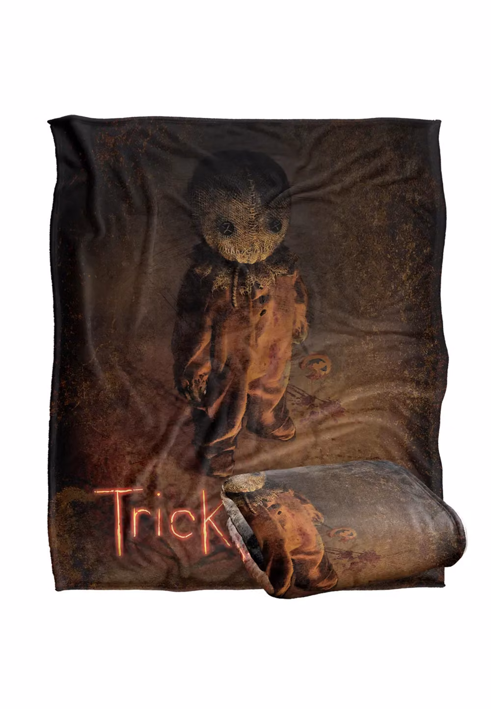 Warner Brothers Trick R Treat Silky Touch Super Soft Fluffy Throw Blanket in White and Multicolour, W: 152 cm, D: 127 cm – 2