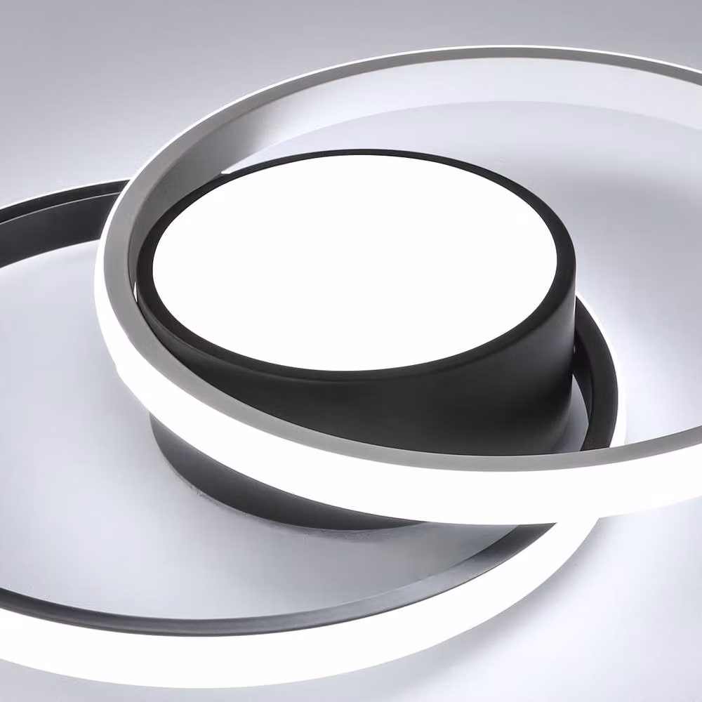 COMELY Modern Round LED Ceiling Light, 42W, 6500K Cool White, White/Multicolour – 4
