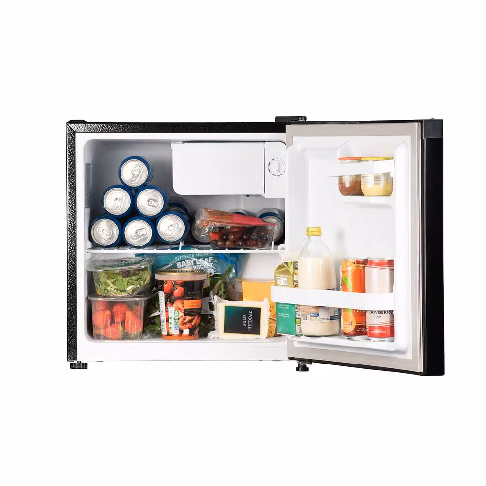 WMF WMF46B 46L Mini Tabletop Fridge with Reversible Door and Zero Degree Zone in Black – 2