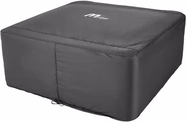 MSpa Oslo Rectangular Hot Tub Winter Thermal Tarpaulin Cover, Black