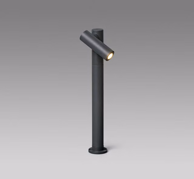 Netlighting Spy Outdoor LED Bollard Spotlight Lamp, Dark Grey, 6W, H: 43 cm, IP65