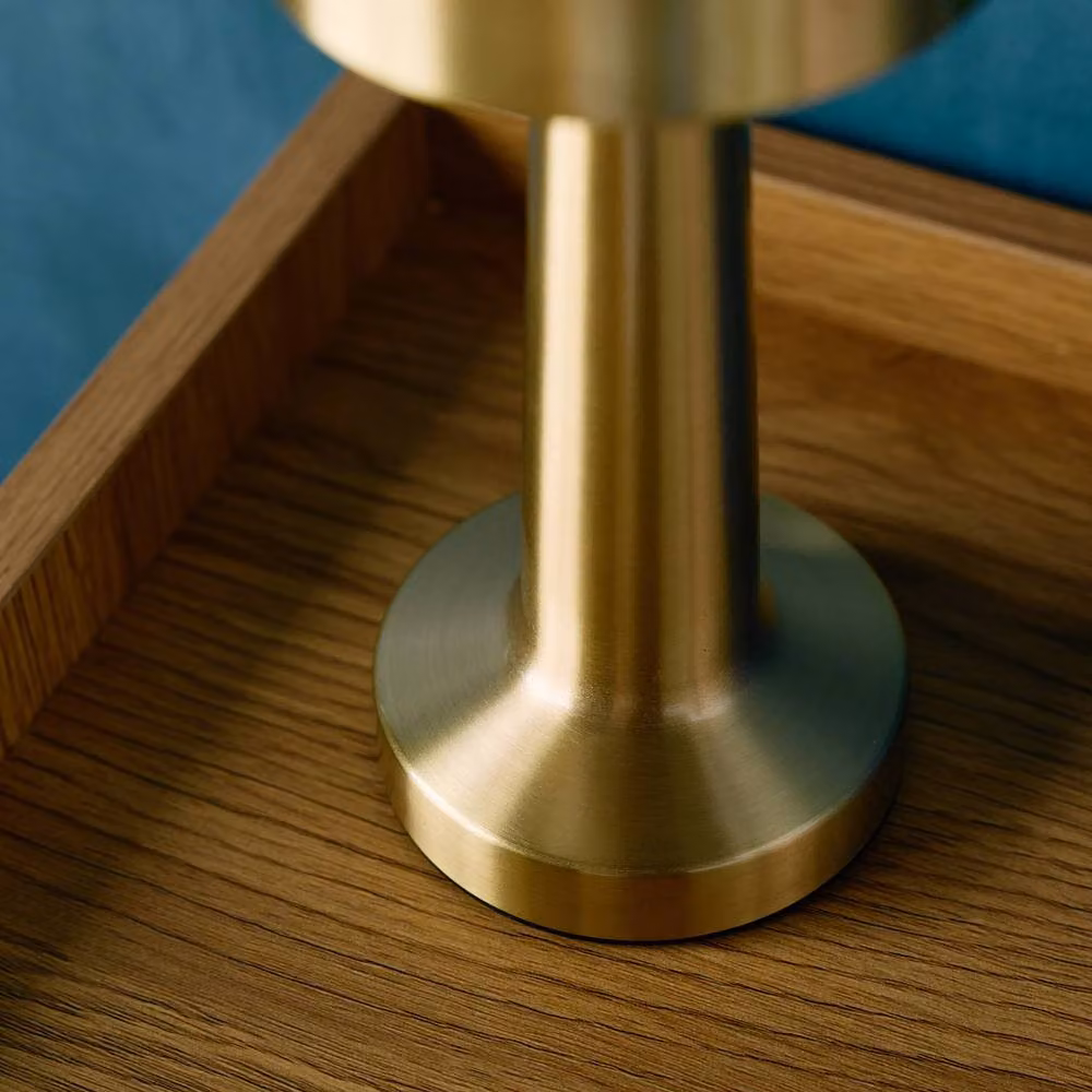 Sweekeek Dimmable LED Indoor Table Lamp in Gold Metal, Diameter: 9 cm – 3