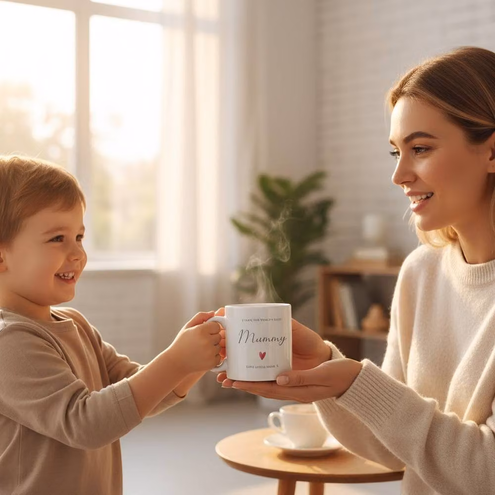 Aye Do Gifts Personalised I Have The World's Best Mummy Mug in White and Red – 2