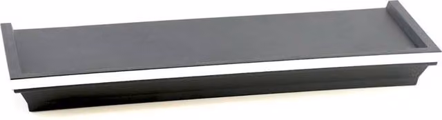 GEEZY Black Floating Wall Mounted Shelf with Integrated Blue LED Neon Light – 1