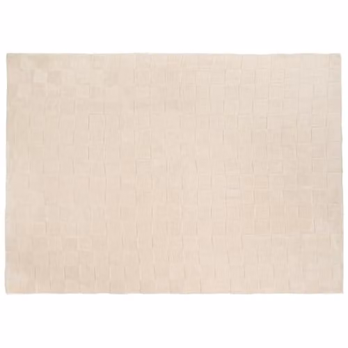 OHS Checkerboard Hand Tufted Rug in Beige, W/D: 120 x 170 cm – 2