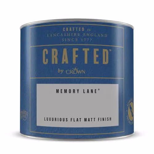 Crown Memory Lane Matt Emulsion Paint Tester Sample, Beige and Grey, 125ml – 4