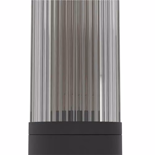 Loops Modern Black LED Wall Light with E27 Socket, IP54 Rated for Indoor and Outdoor Use