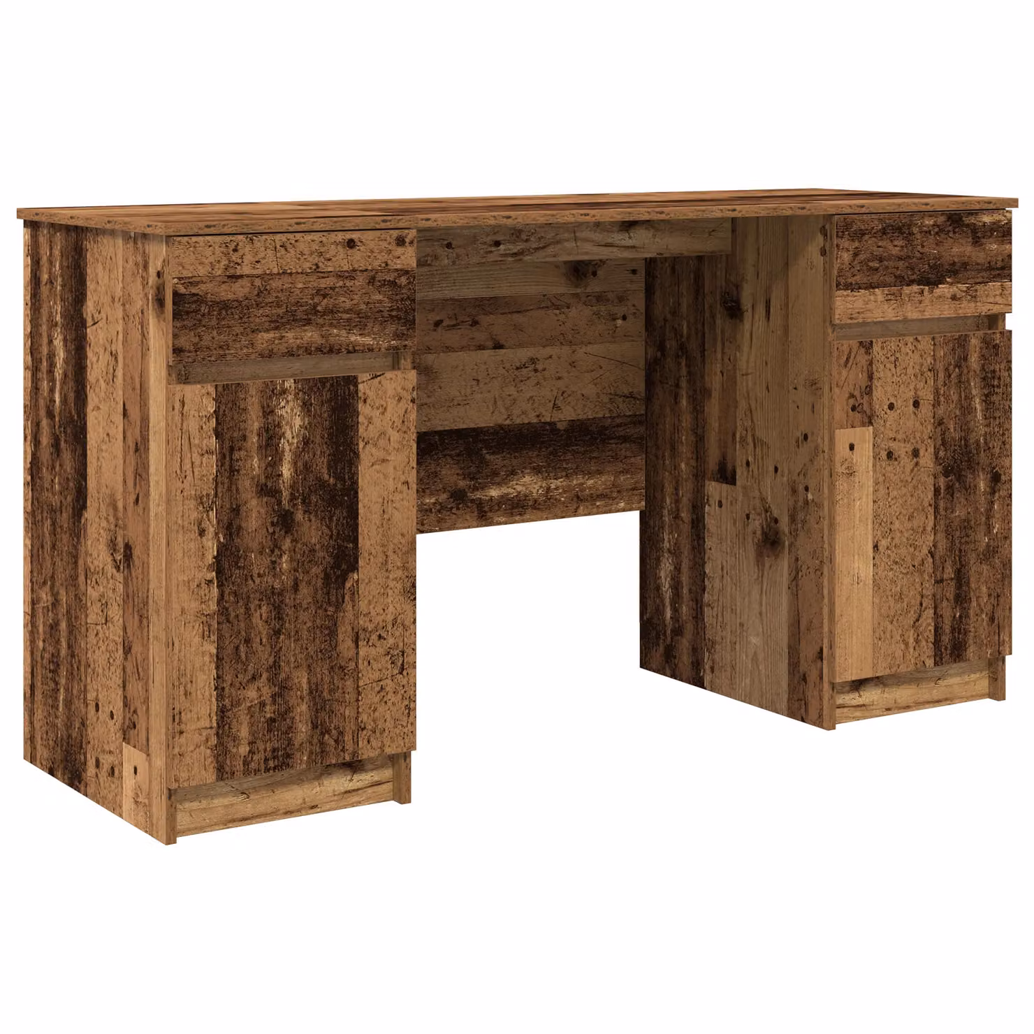Berkfield Modern Writing Desk in Brown, W/D/H: 140 x 49 x 76 cm – 2