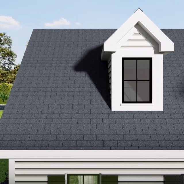 Livingandhome 18-Pack Heavy-Duty Three-Tab Asphalt Roofing Shingles, Grey