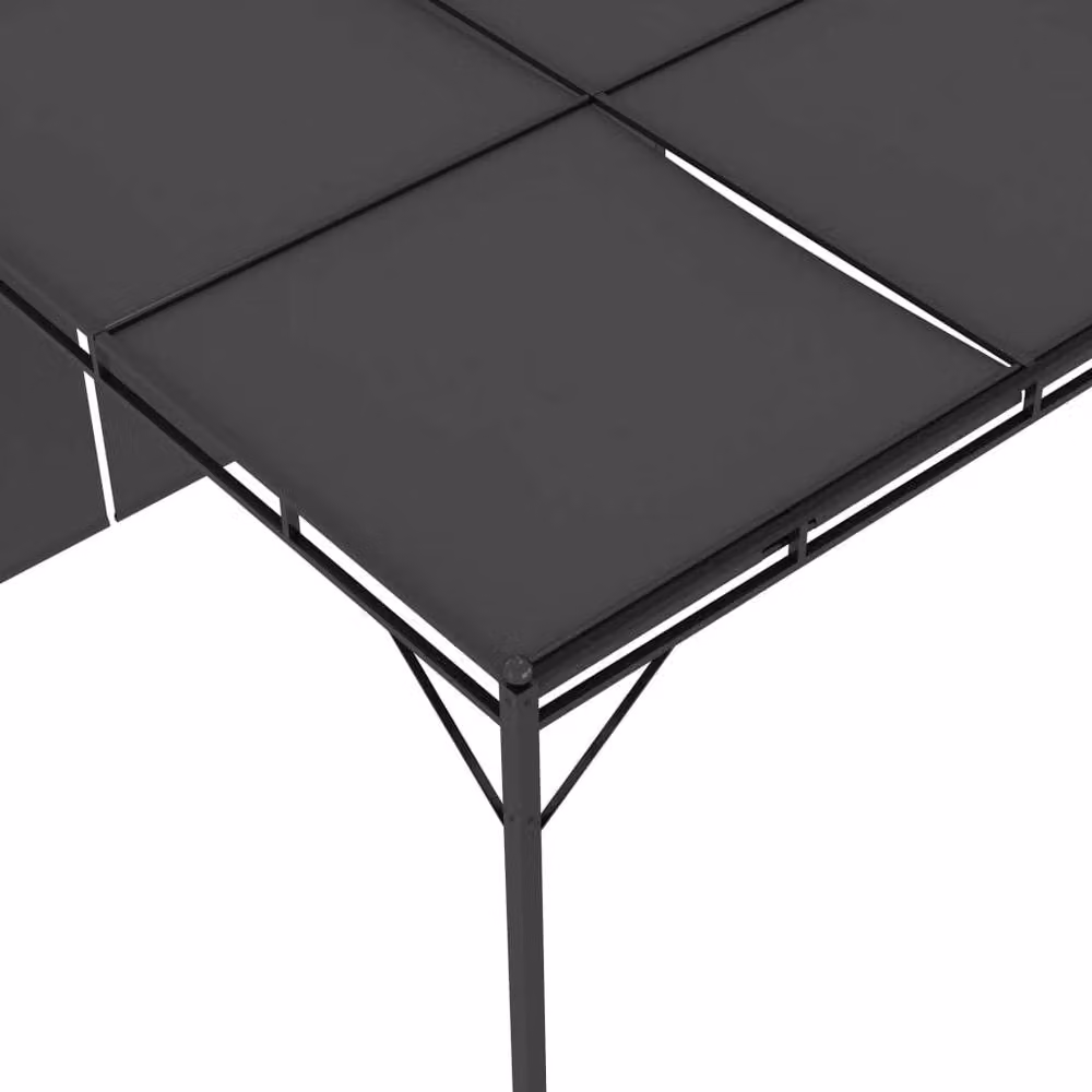 Berkfield Home Durable Garden Gazebo with Side Curtain, Anthracite and Black, W/D/H: 300 x 300 x 225 cm – 4