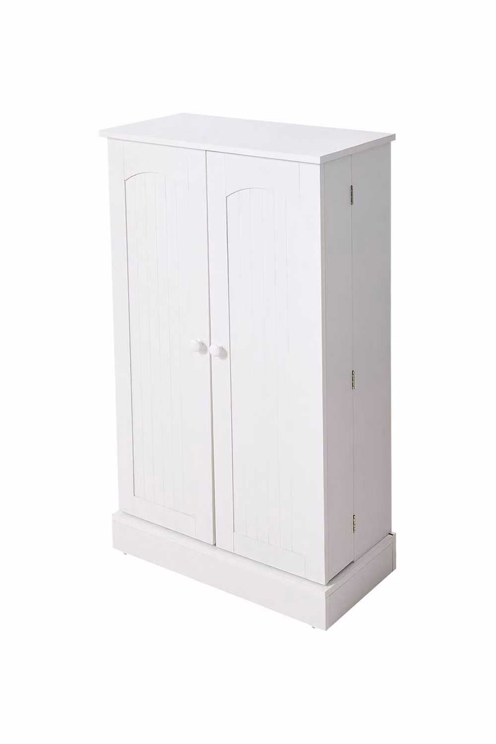 Living and Home Modern Freestanding Tall Kitchen Pantry Storage Cabinet in White Matt – 2