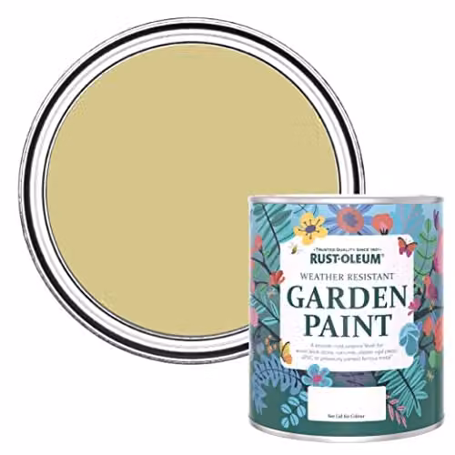 Rust-Oleum Green Mould Resistant Garden Paint in Matt Finish, Wasabi, 750ml – 1