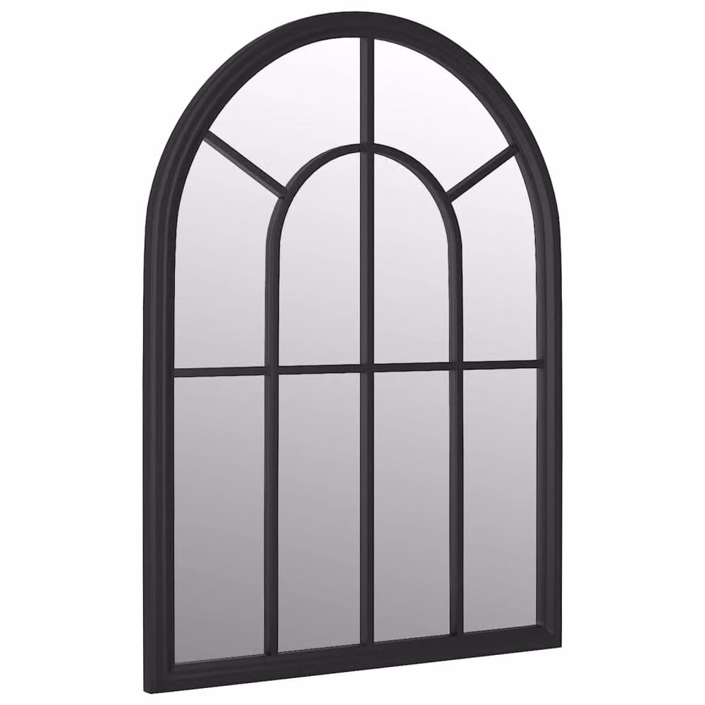 Berkfield Home Antique Black Rectangular Wall Mirror, W: 60 cm, H: 45 cm – 3
