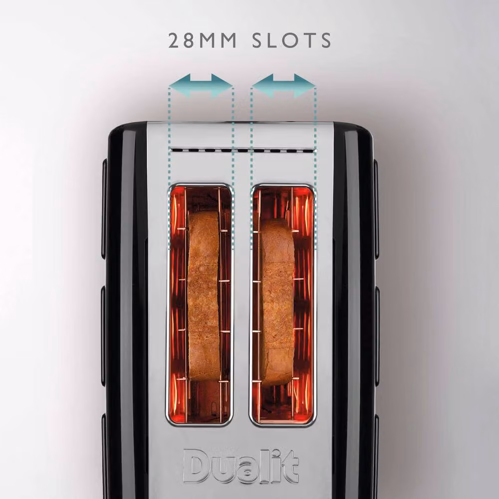 Dualit Studio 2 Slot Toaster in Black – 6