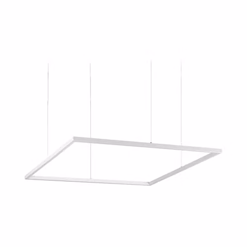 Netlighting Oracle Decorative Square Integrated LED Suspended Pendant Light, White, 51W, 3000K Warm White