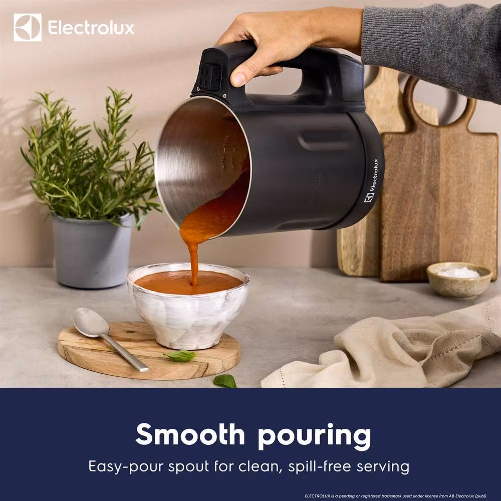 Electrolux Warm Soup Maker and Smoothies Blender with 3 Presets and Touch Control, Grey – 5