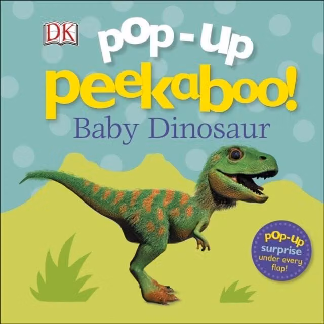DK Pop-Up Peekaboo Baby Dinosaur Board Book, Multicolour