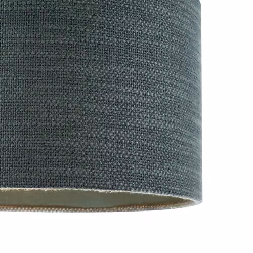 Happy Homewares Modern Round Fabric Lamp Shade in Green, W: 30 cm, H: 20 cm – 2