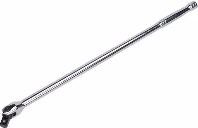Loops 450mm Breaker Pull Bar with 1/2 inch Square Drive Knuckle and Spring Loaded Socket Retention in Silver and Multicolour