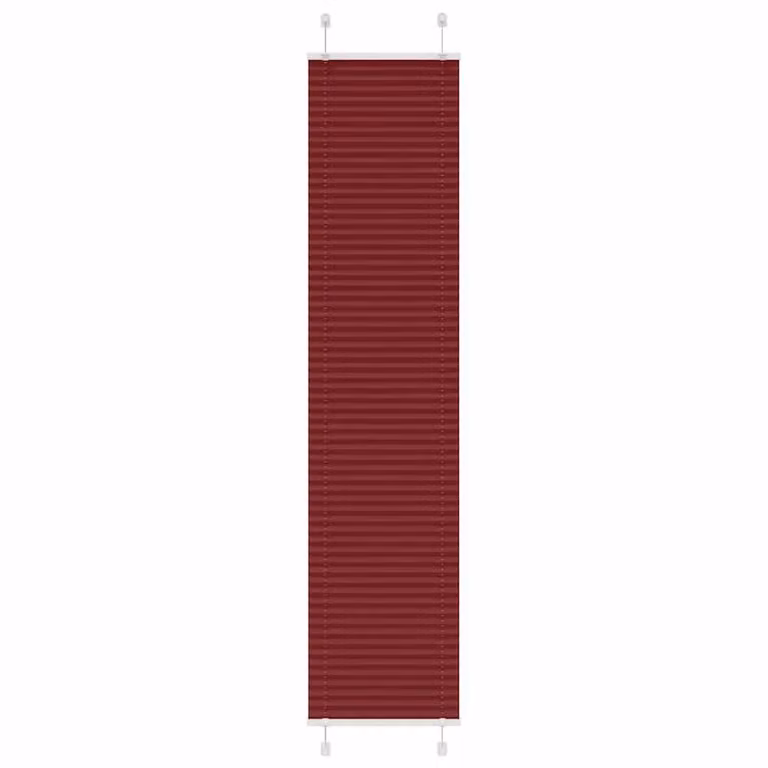 Berkfield Home Single Pleat Blind in Bordeaux Red, W: 40 cm, H: 200 cm