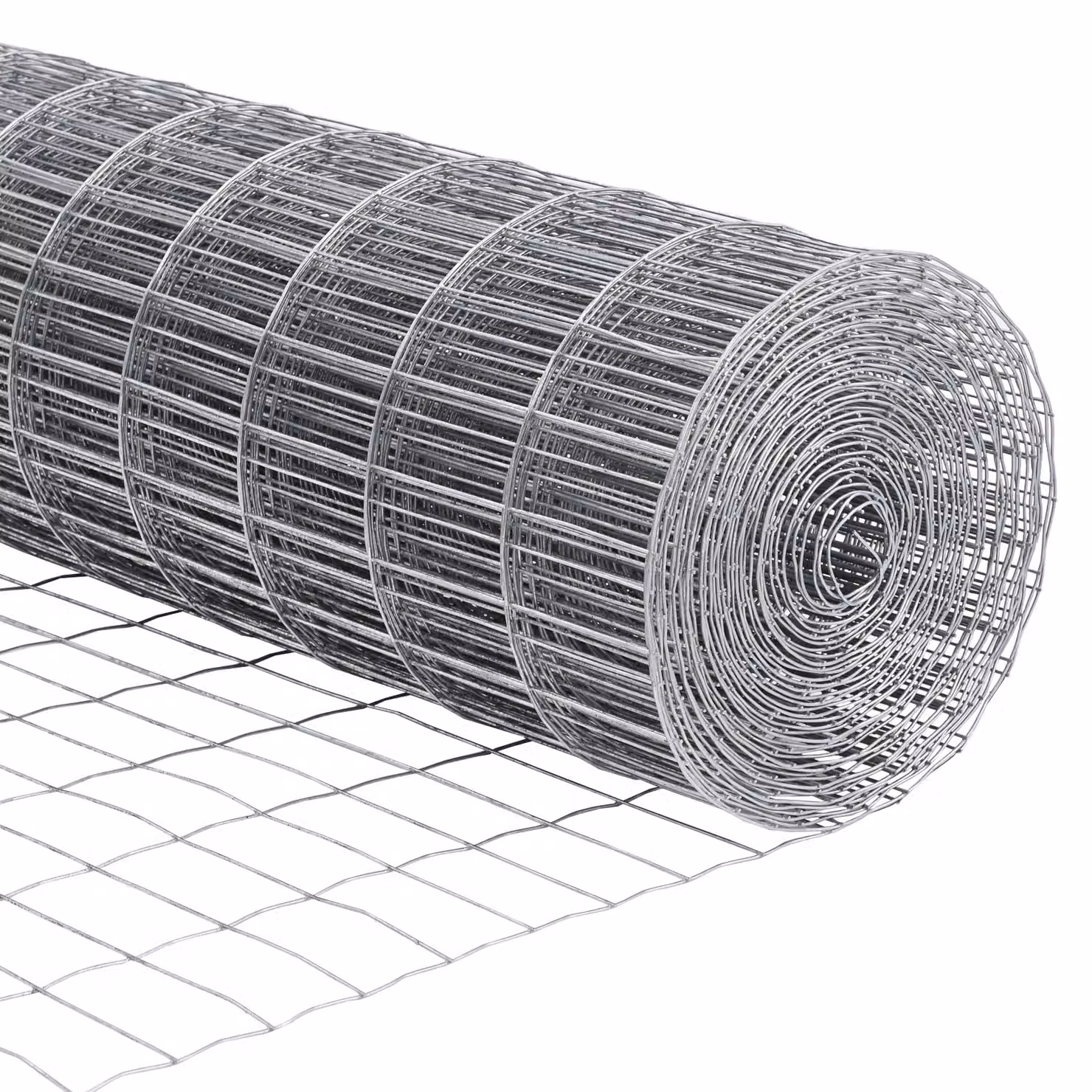 Berkfield Home Euro Fence with 7 Round Posts, Galvanised Steel, Silver/Grey, W: 10 m, H: 0.8 m – 3