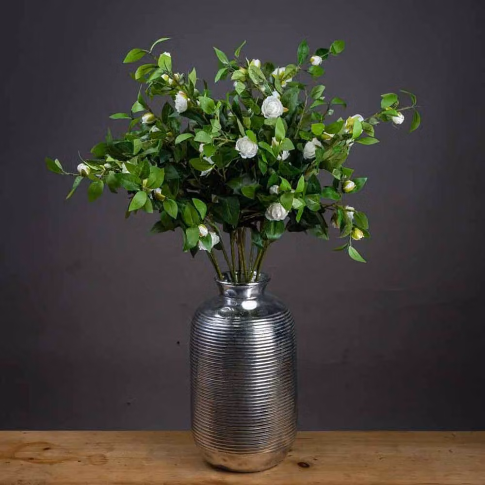 Lemon Pavilion Furniture and Decor Gardenia Stem Artificial Plant in Beige and White, W45 x D10 x H90 cm – 2