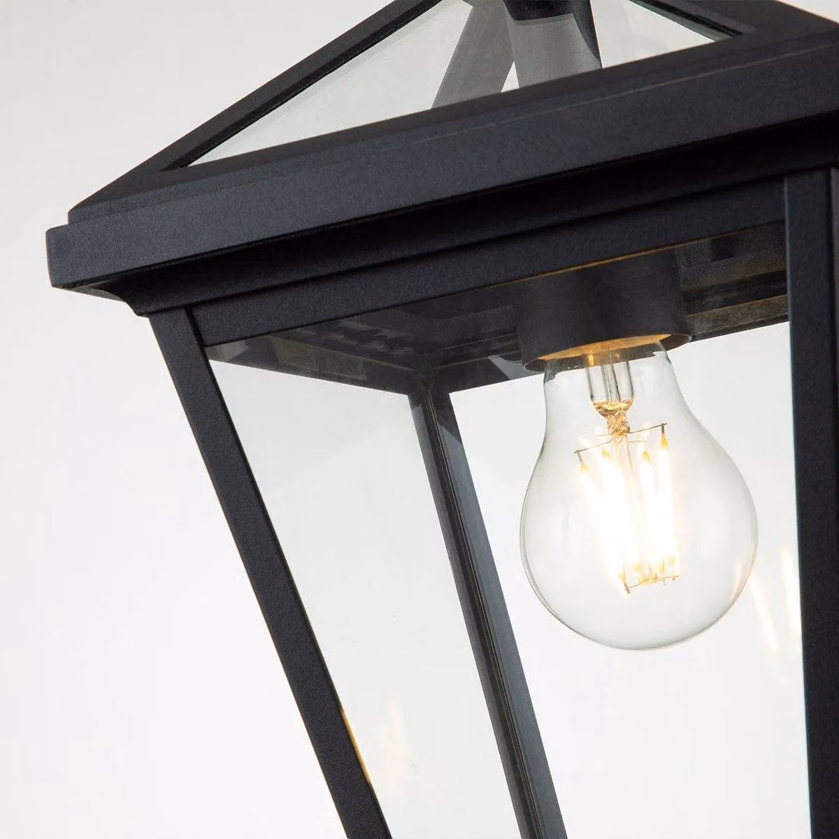 Netlighting Hinkley Alford Place Outdoor Pendant Ceiling Light in Museum Black, IP44 Rated Lantern Style – 3