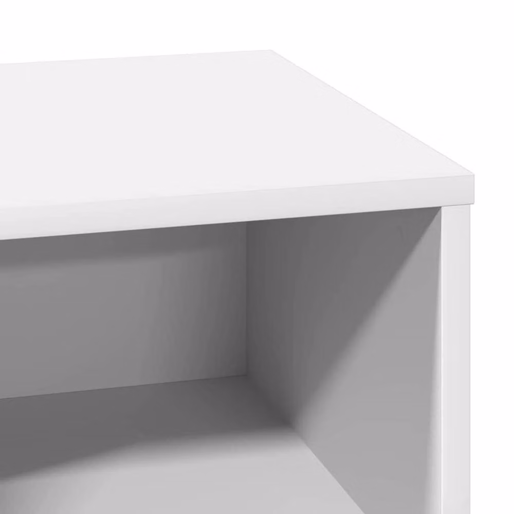 Berkfield Home Modern Bedside Cabinets with Integrated LED Lighting, 2 Pack, White, W: 50 cm, D: 34 cm, H: 50 cm – 3