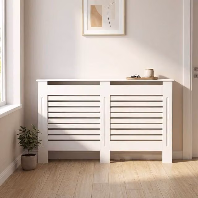STILVORA White Radiator Cover with Shelf