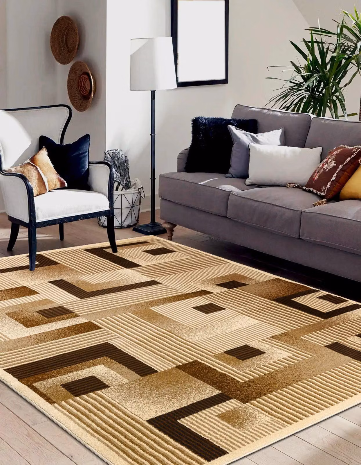RugsX Royal Vintage Rug in Yellow, W: 250 cm, D: 350 cm – 3