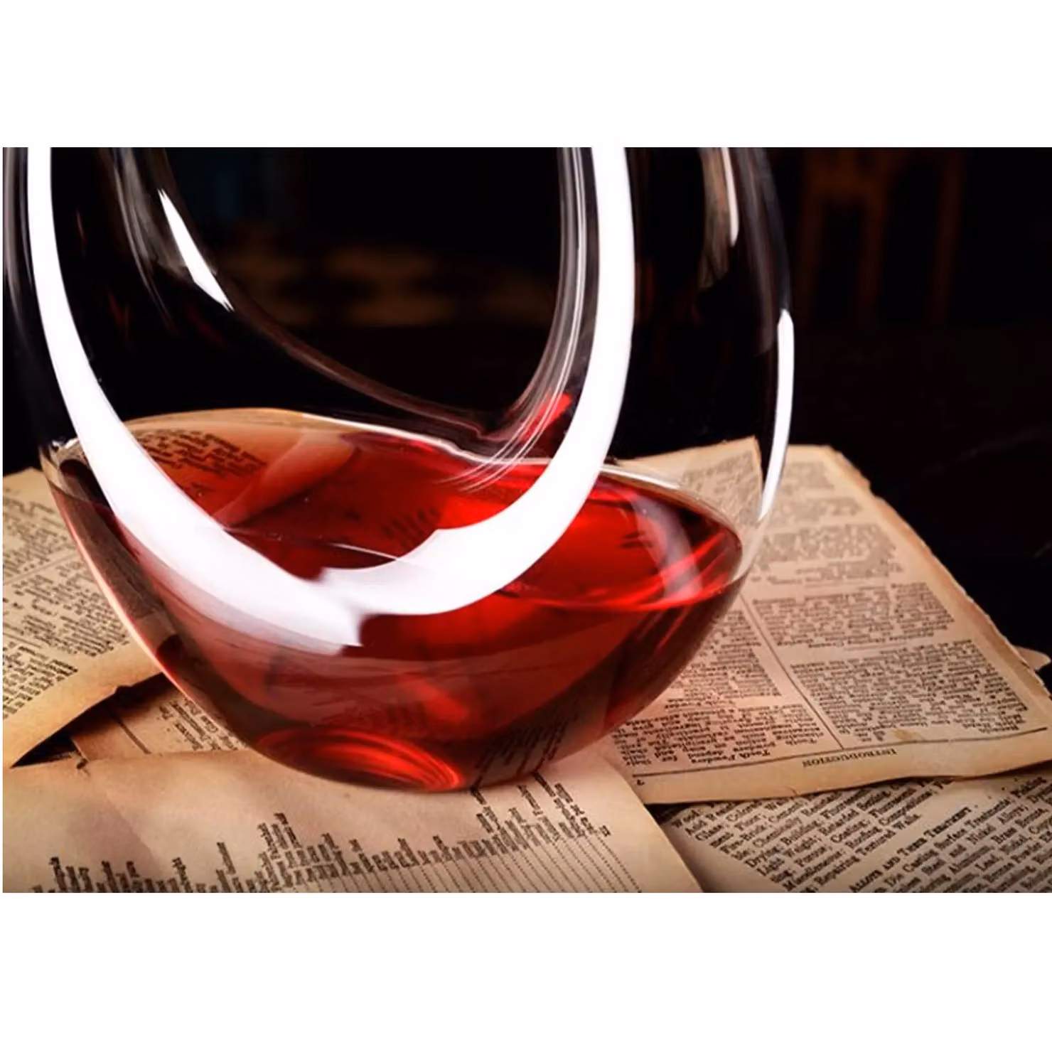 Gr8 Home Glass Wine Decanter, Transparent, 1.5 l – 9