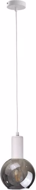 Netlighting Supra Dome Pendant Ceiling Light White Glass 15cm E27